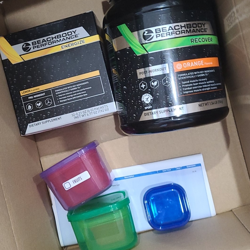 Beachbody Stack- Orange Recover & Lemon Energize